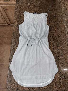 Velvet Heart Sleeveless Striped Drawstring Waist Dress Size M